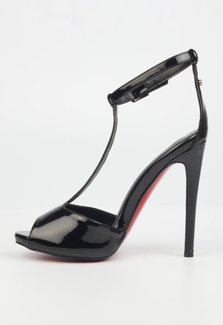 Miss Black - Bou2 barely there stiletto heel - black