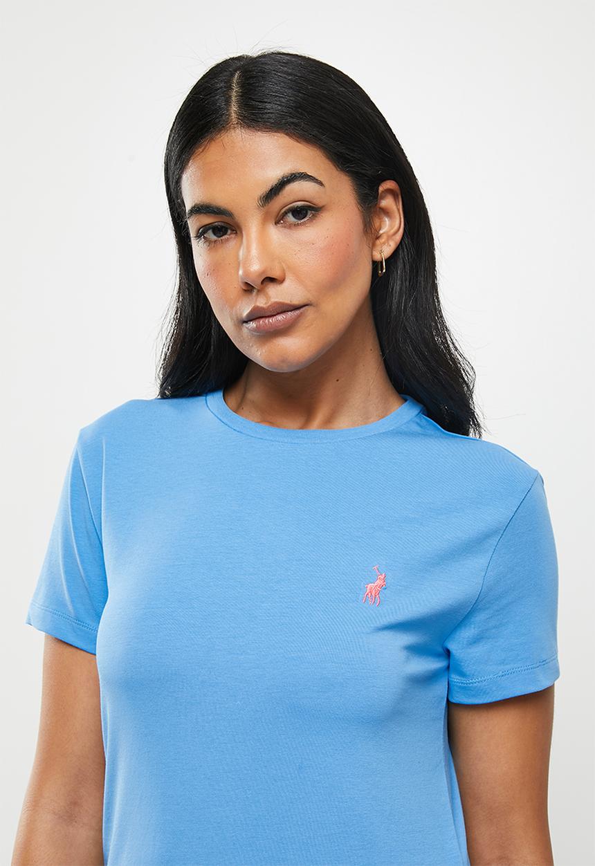 POLO - Kelly short sleeve basic crew neck T-shirt - blue