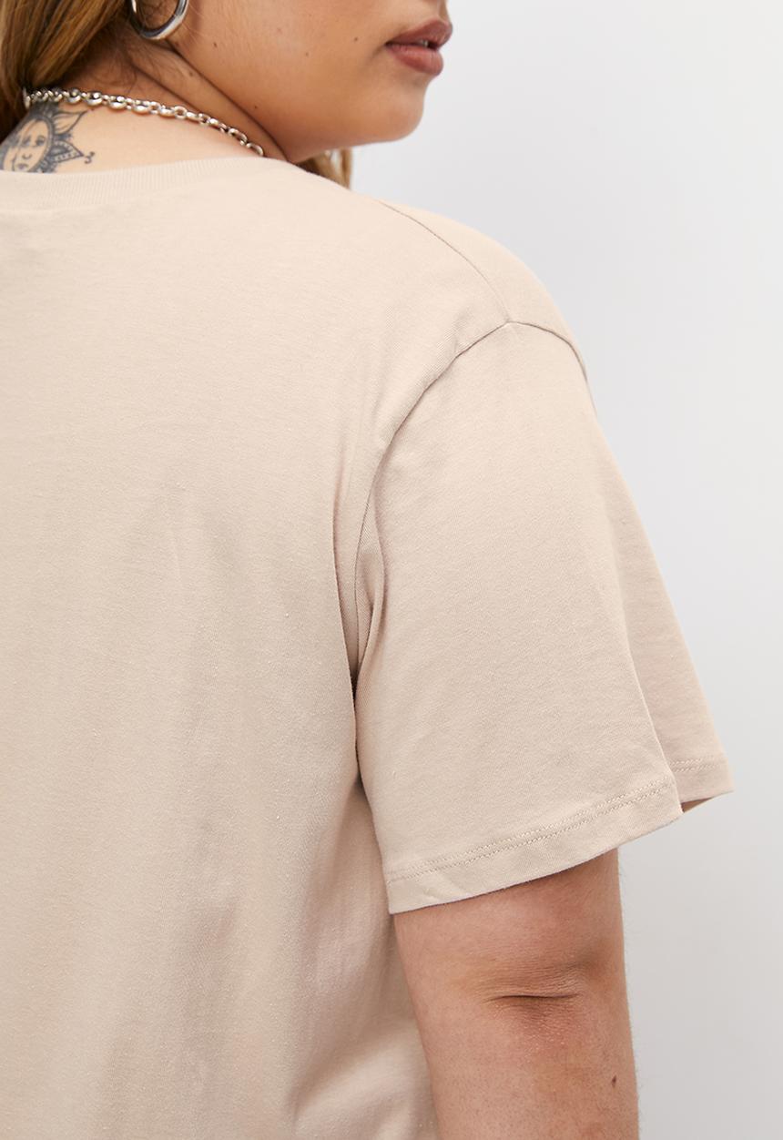 Superbalist - Basic crew graphic tee - stone