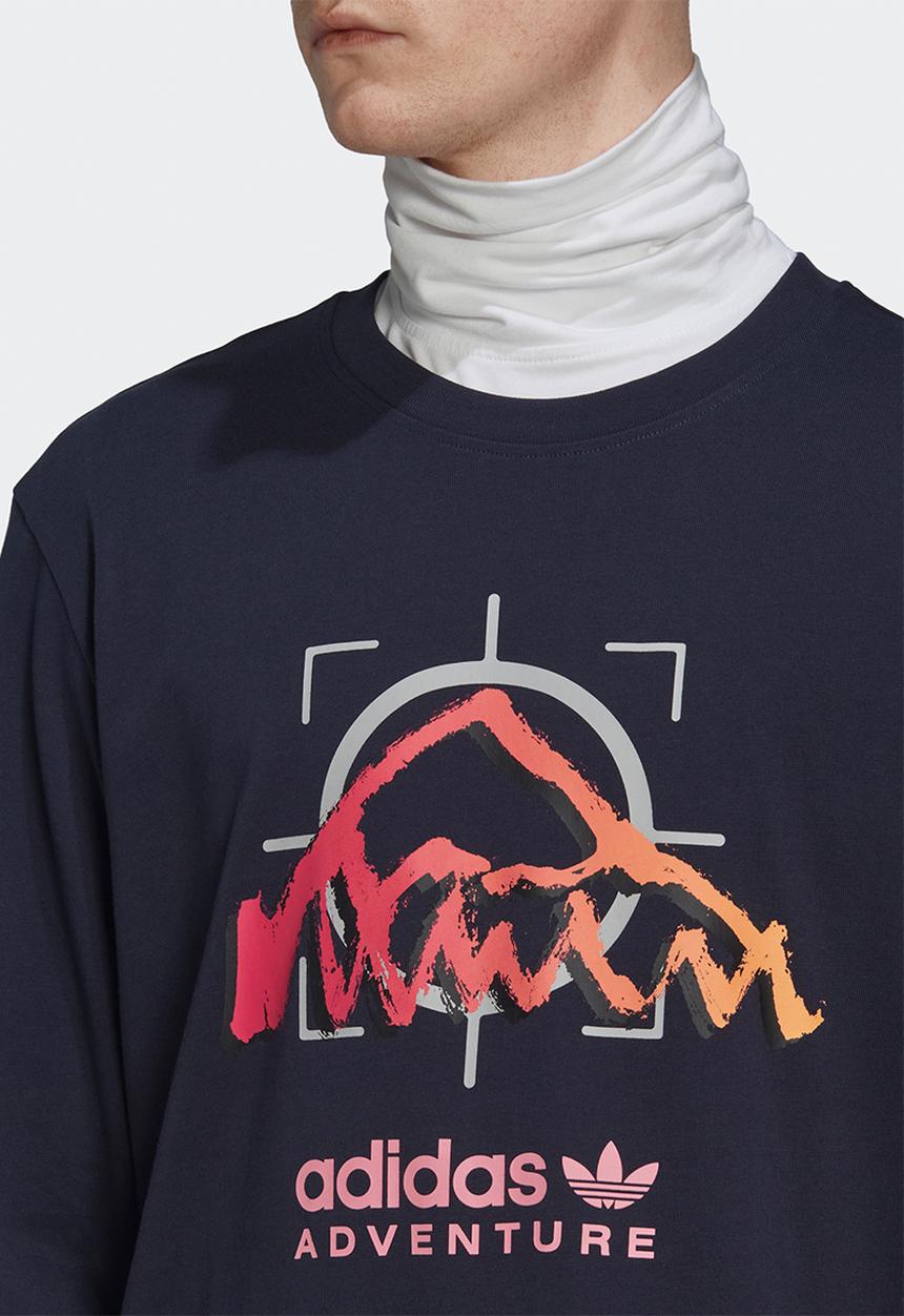 adidas Originals - Adventure ride long sleeve tee - legend ink