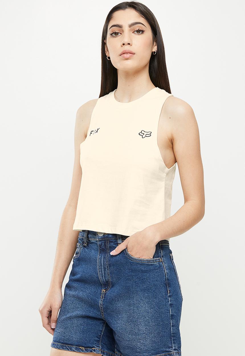 Fox - Starter crop tank - bone