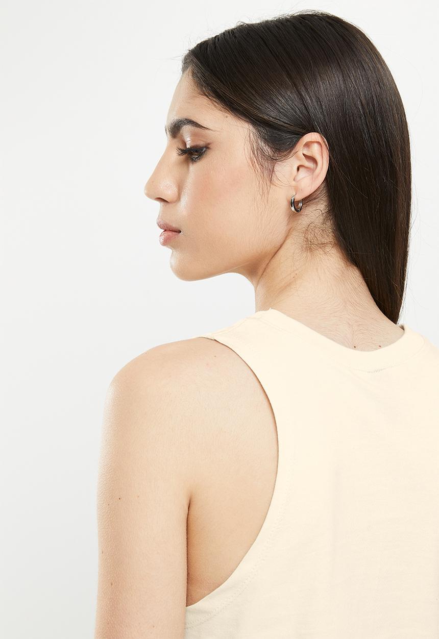 Fox - Starter crop tank - bone