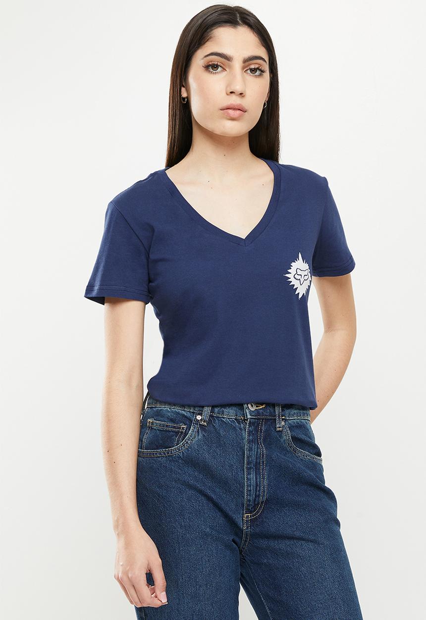Fox - Coastal blues v-neck - navy