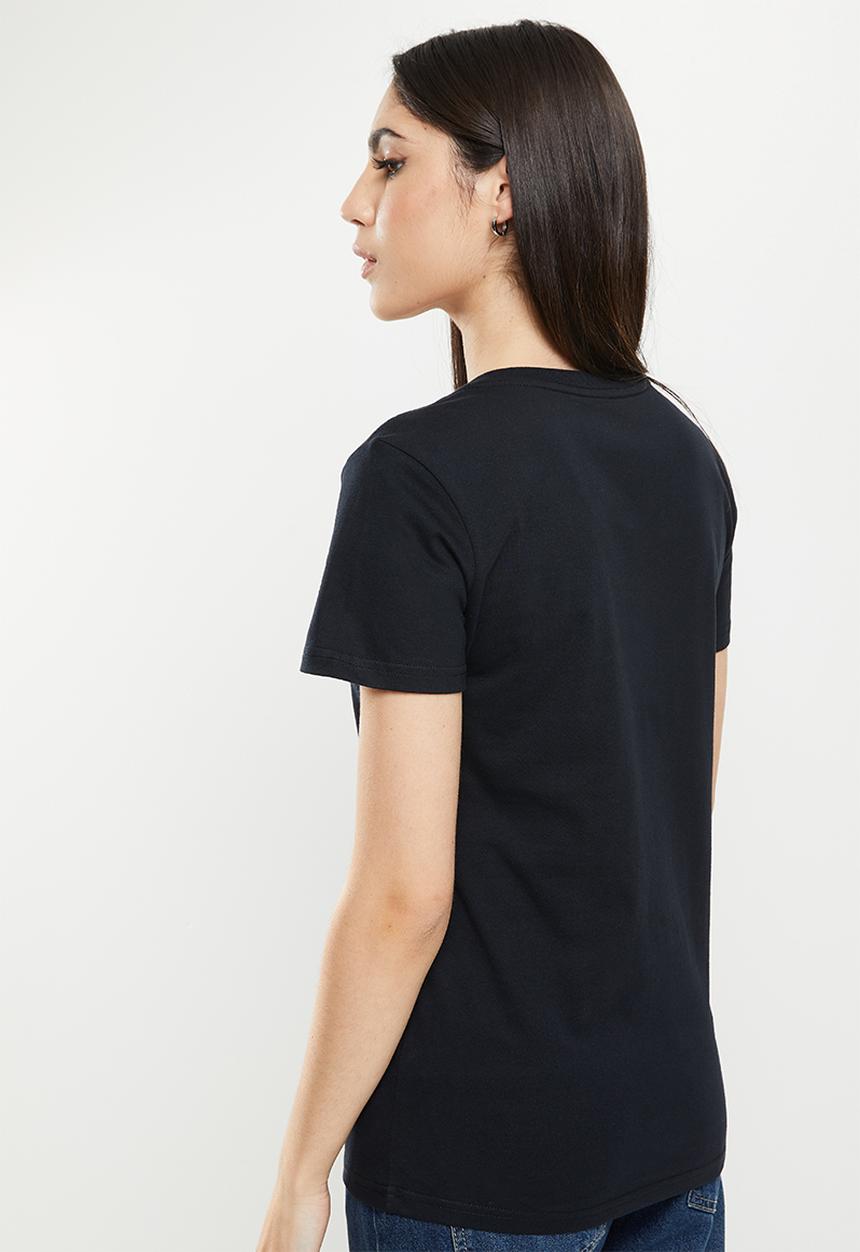 Fox - Gradient v-neck - black