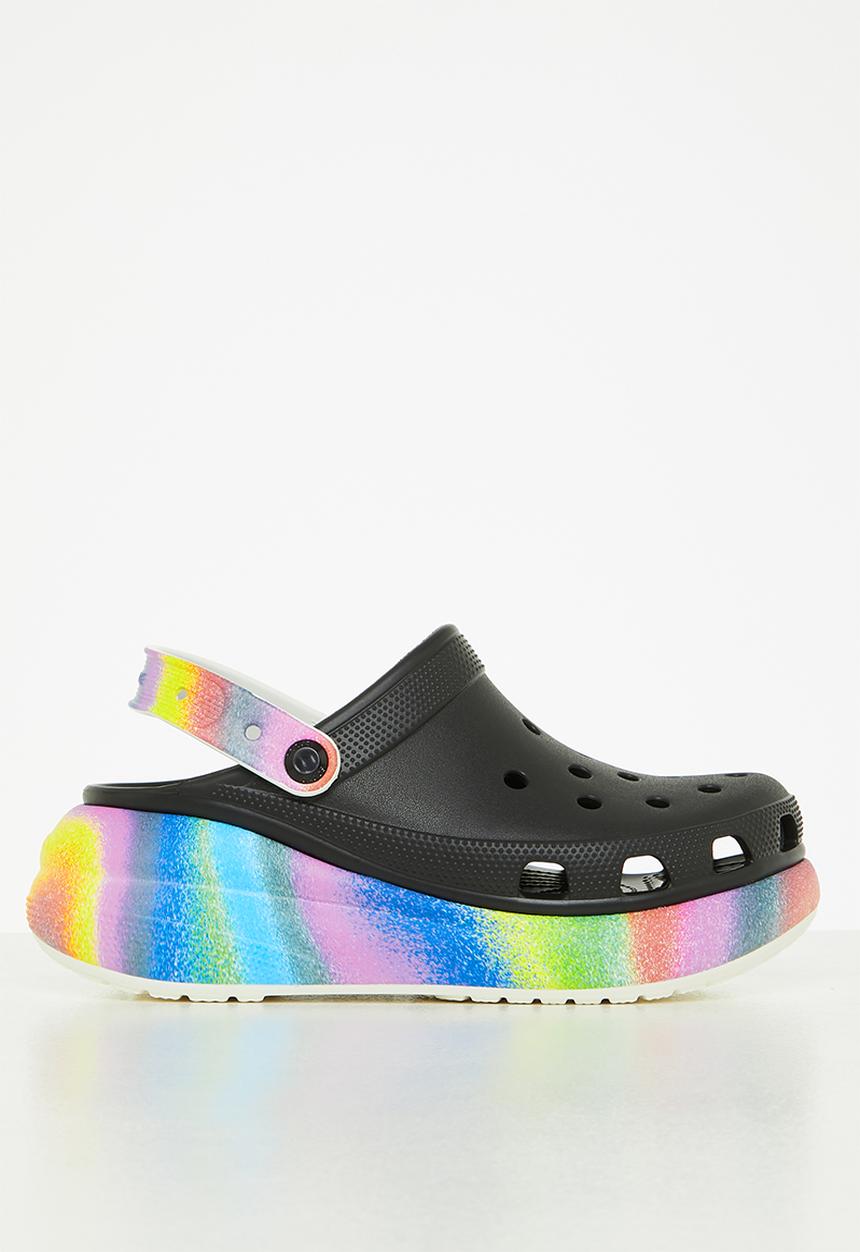 Crocs - Classic crush spray dye clog - black & multi