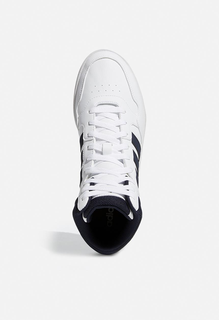 adidas Originals - Hoops 3.0 mid - ftwr white/legend ink/vivid red