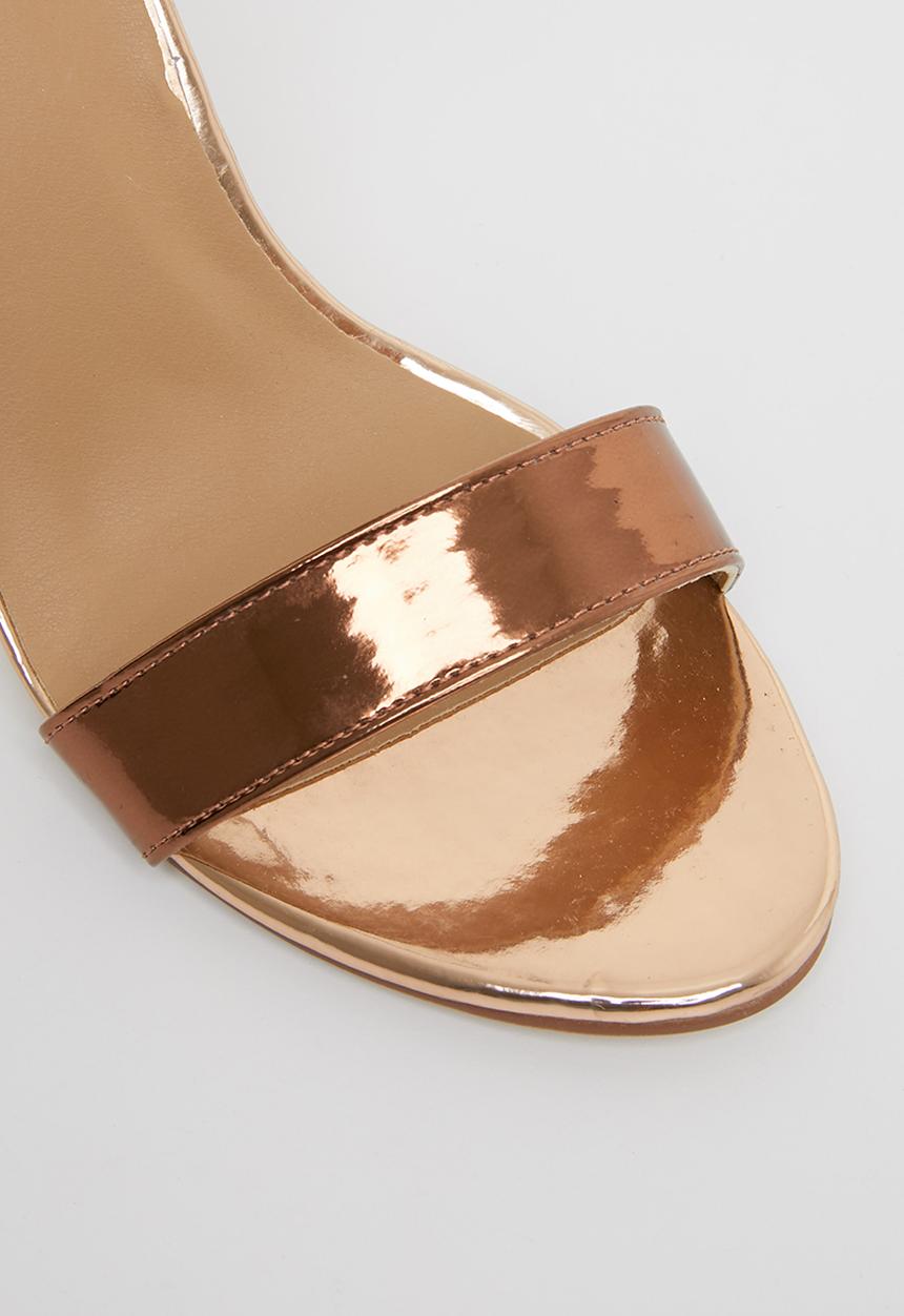 Madison® - Angelique buckle tie block heel - bronze