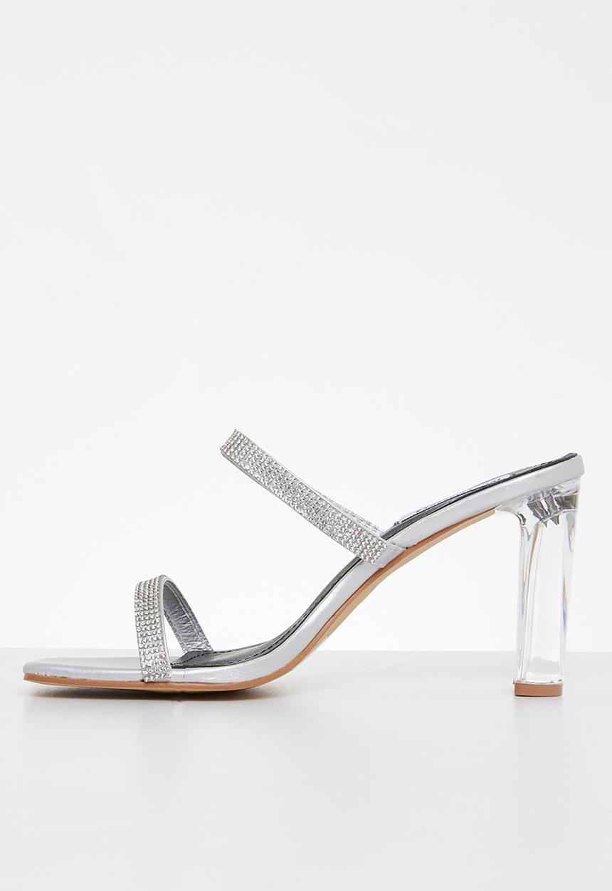 Madison® - Amora mule block heel - silver