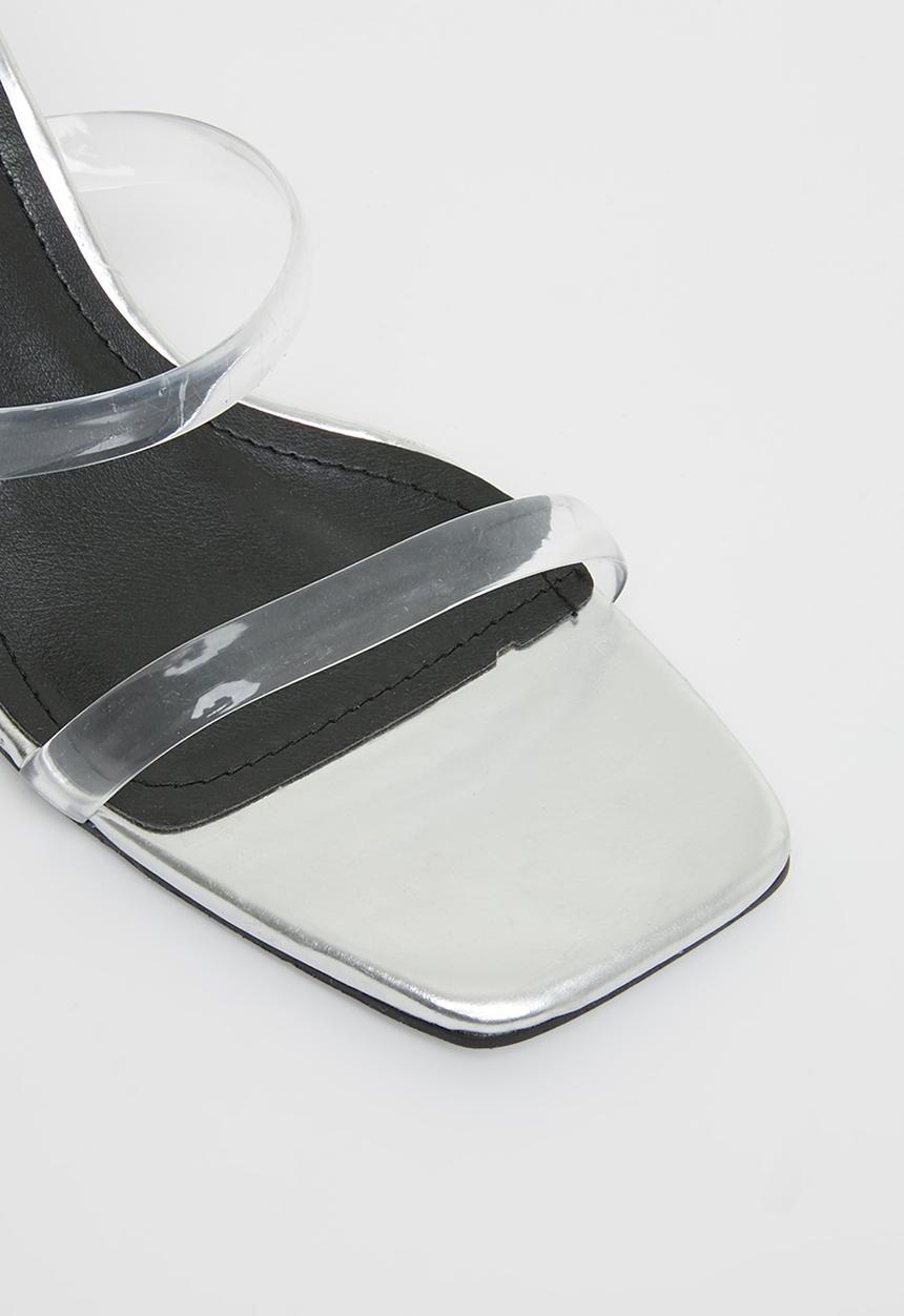 Madison® - Aria mule wedge heel - silver