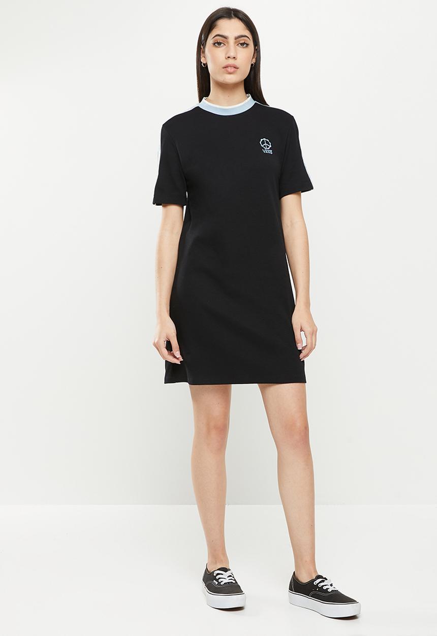 Vans - Peace checkerboard short sleeve dress - black