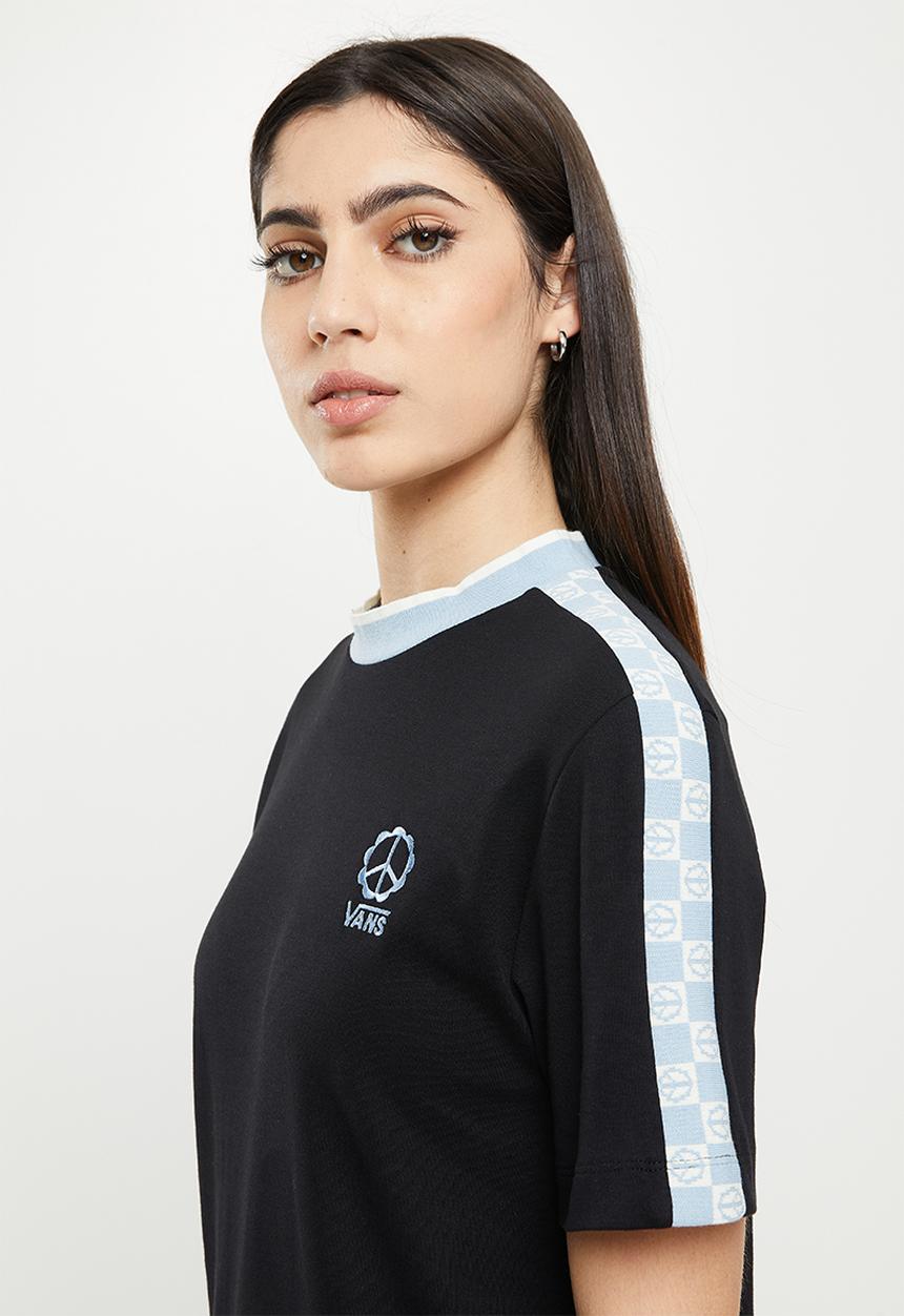 Vans - Peace checkerboard short sleeve dress - black