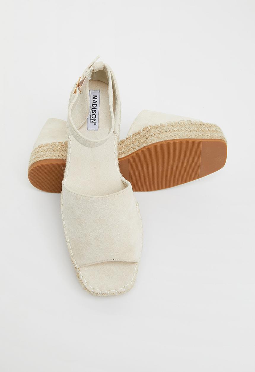 Madison® - Charlize flatform espadrille - white