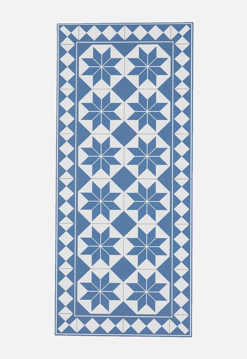 Fotakis - Geo star vinyl balcony runner - blue