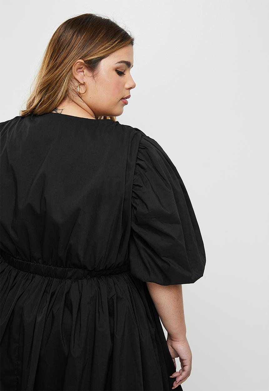 Glamorous - Plus amber dress - black