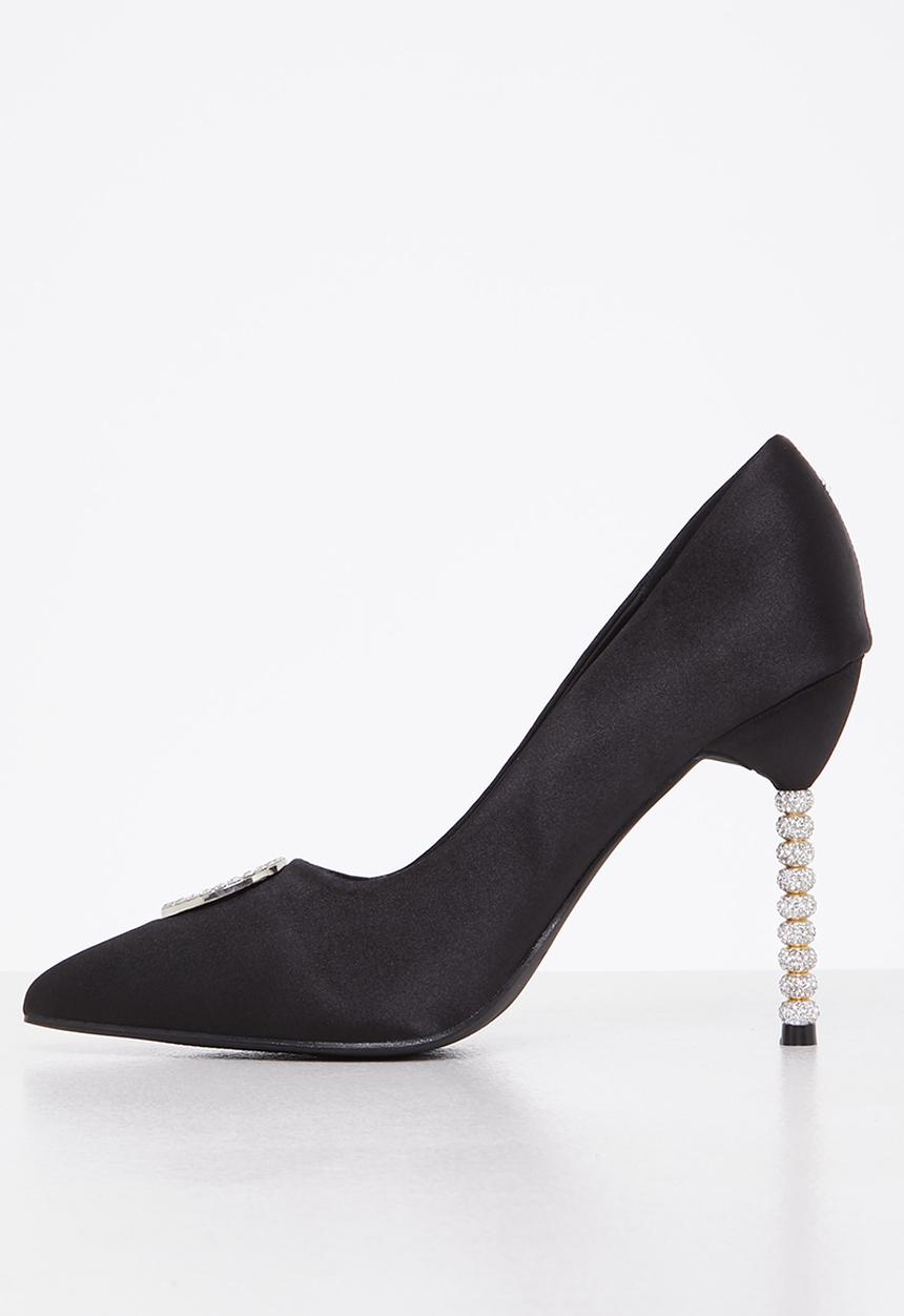 SISSY BOY - Dazzle up court heel - black