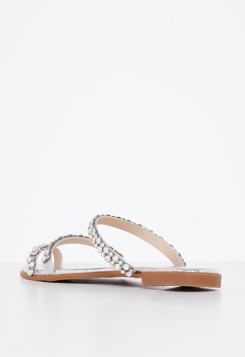 SISSY BOY - Glitz gal sandal - silver
