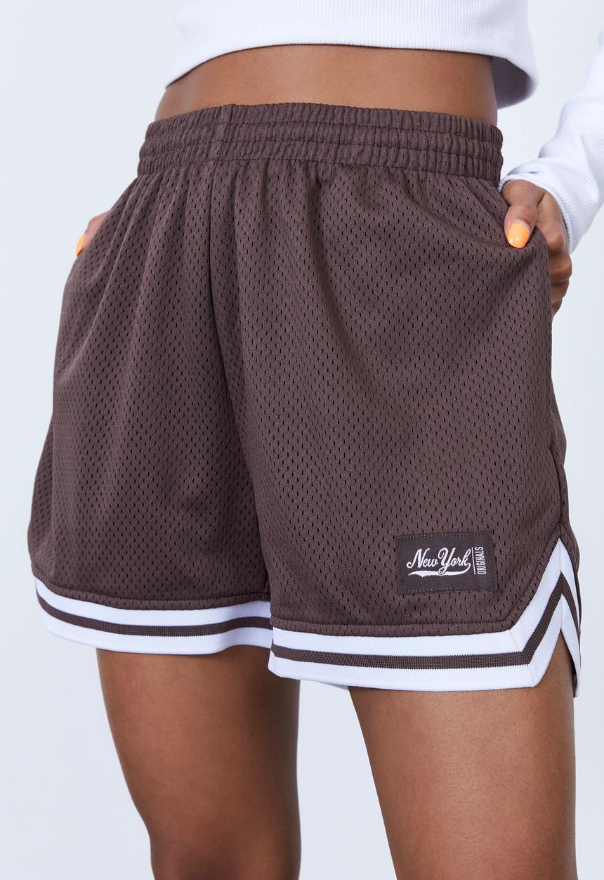 Factorie - Street basketball short - plum truffle & ny