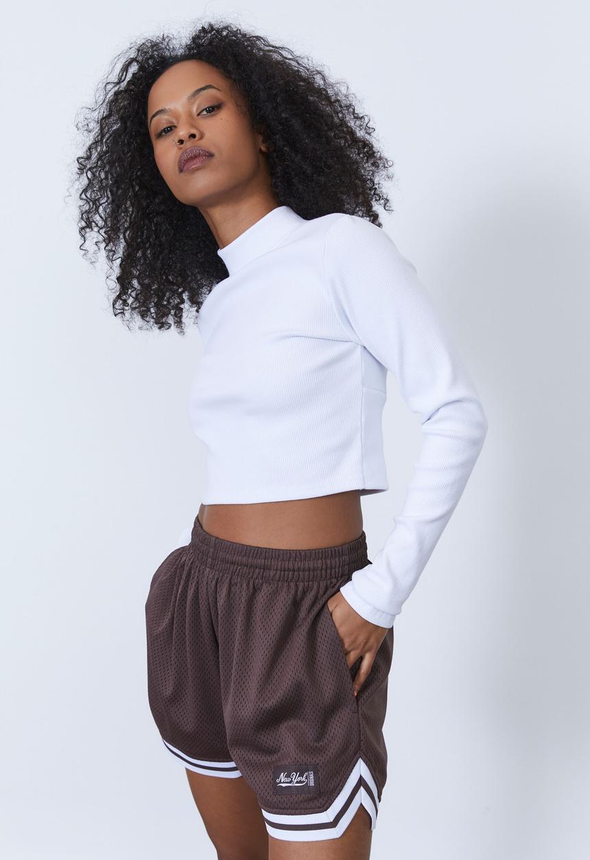 Factorie - Street basketball short - plum truffle & ny