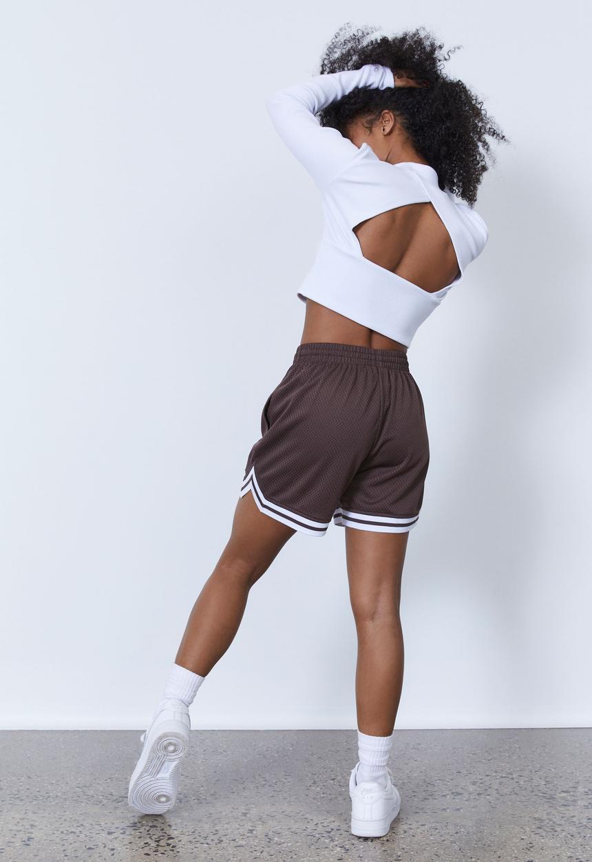 Factorie - Street basketball short - plum truffle & ny