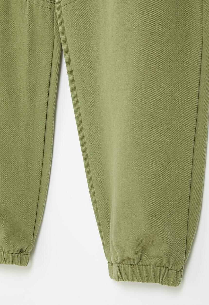 Rebel Republic - Girls cargo pants with belt - olive