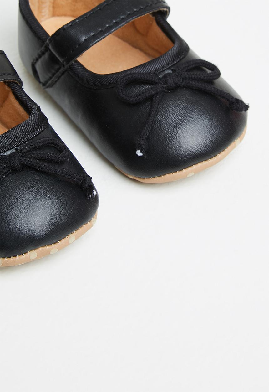Pop Candy - Baby soft sole pump - black