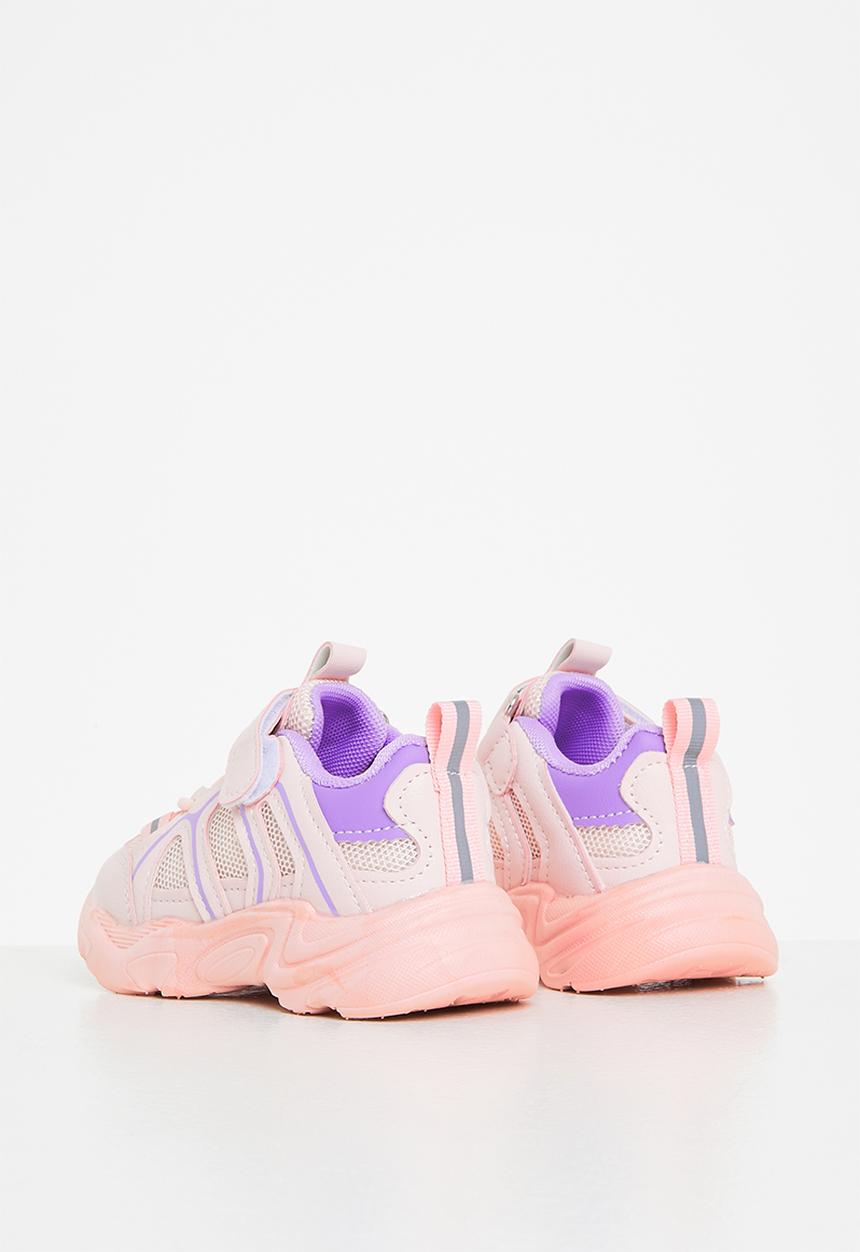 Pop Candy - Girls chunky sneaker with mesh detail - pink