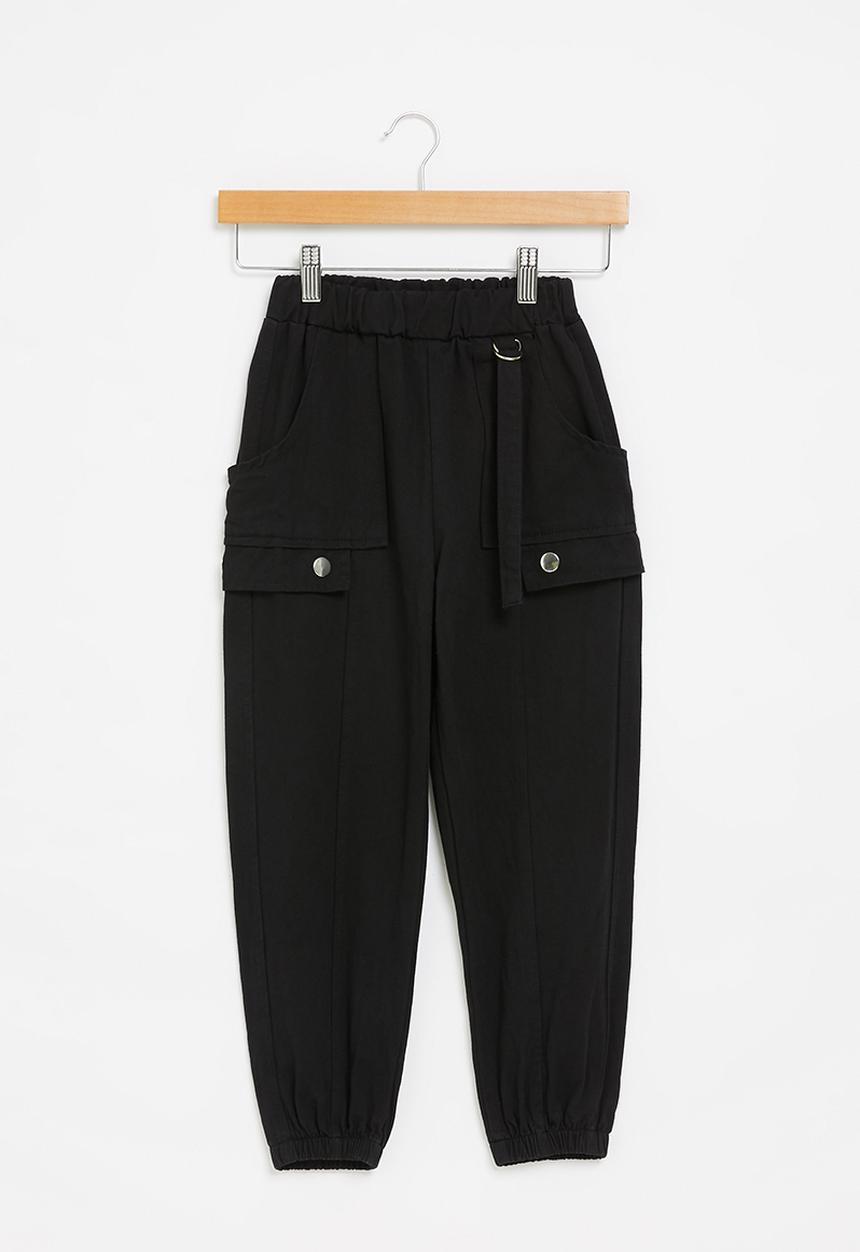 Rebel Republic - Girls cargo pants - black