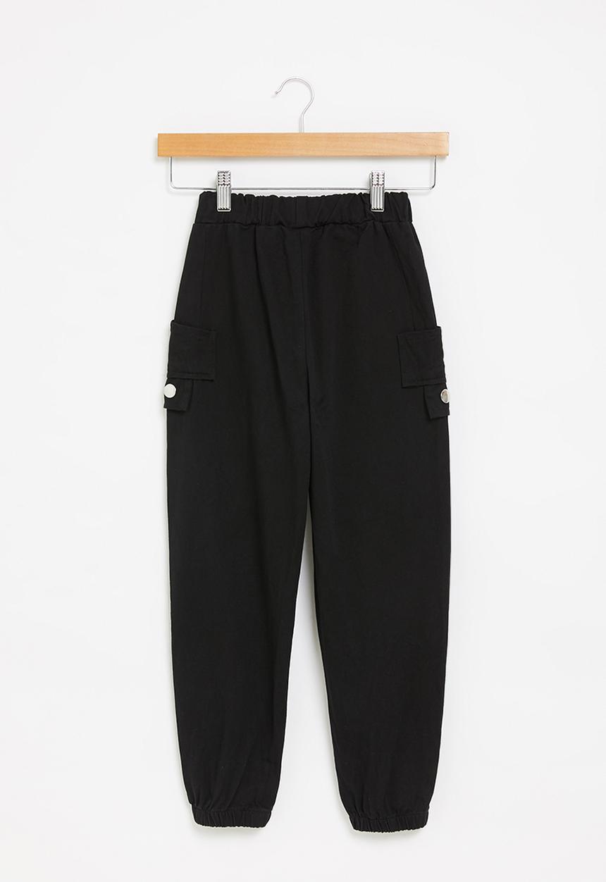 Rebel Republic - Girls cargo pants - black