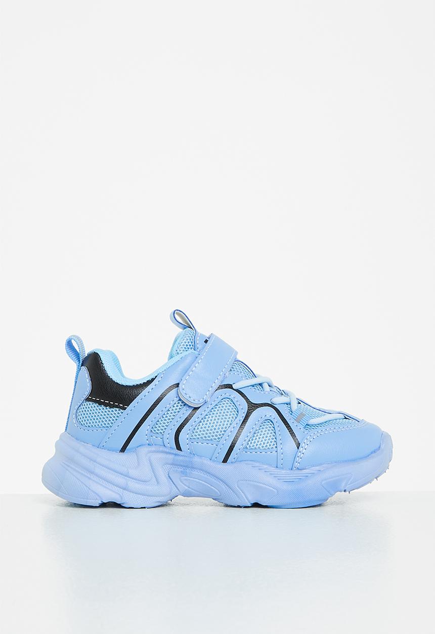 Pop Candy - Boys chunky sneaker with mesh detail - blue