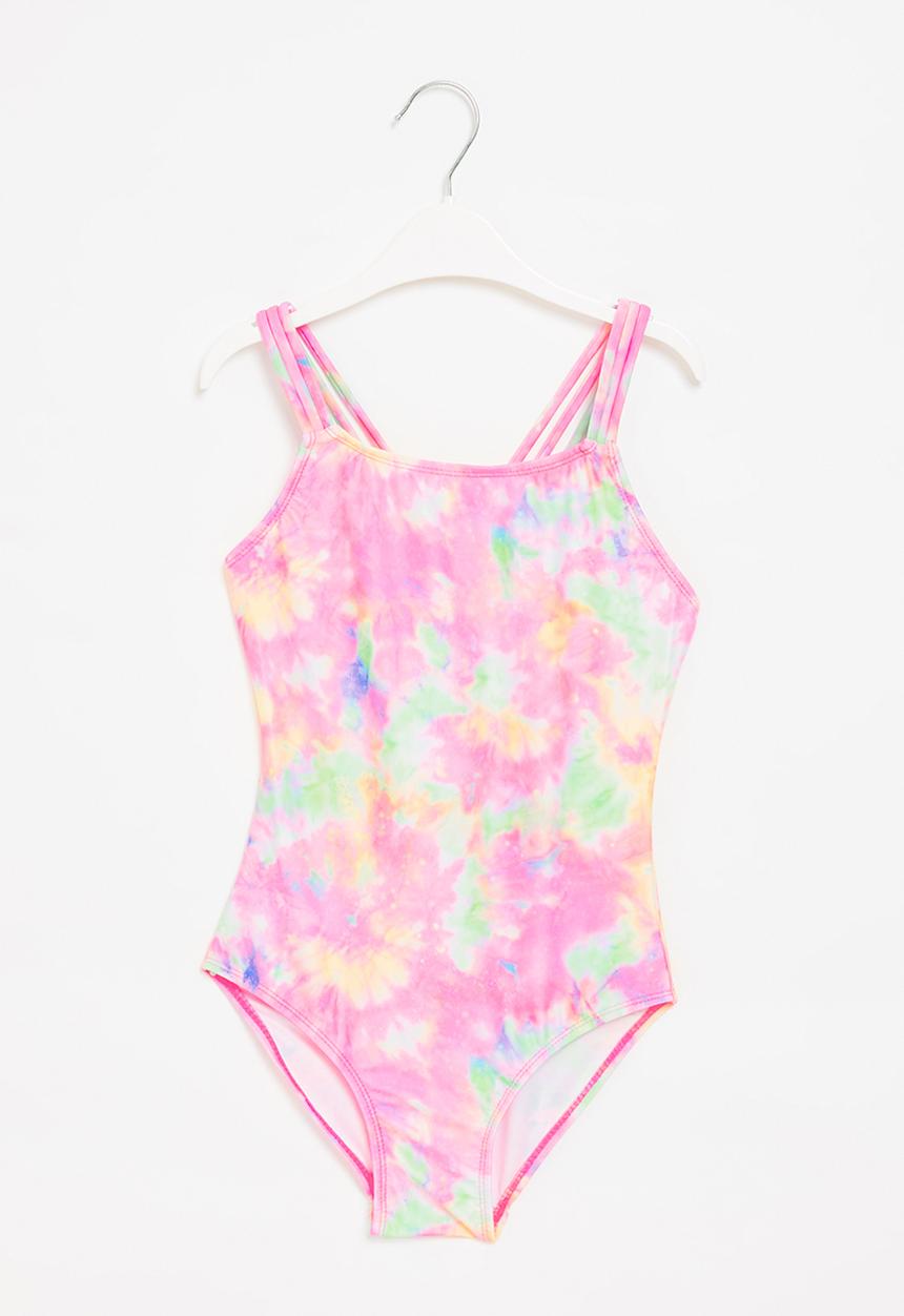 Rebel Republic - Girls one piece bikini - pink