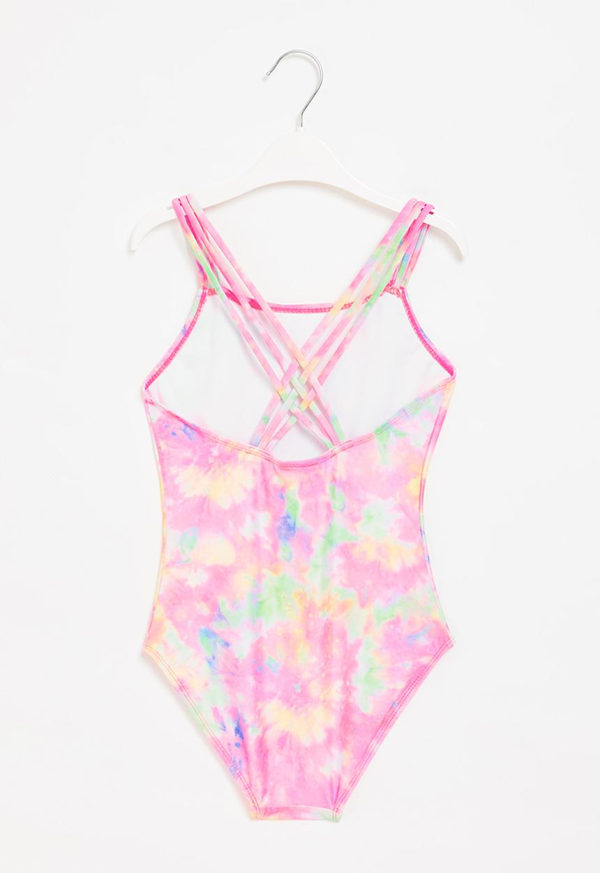 Rebel Republic - Girls one piece bikini - pink
