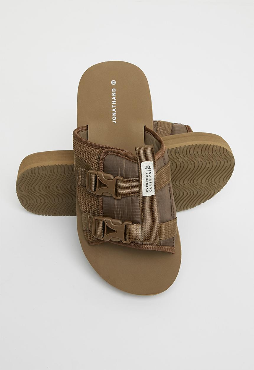 Jonathan D - J jack nylon & mesh sandal - coffee