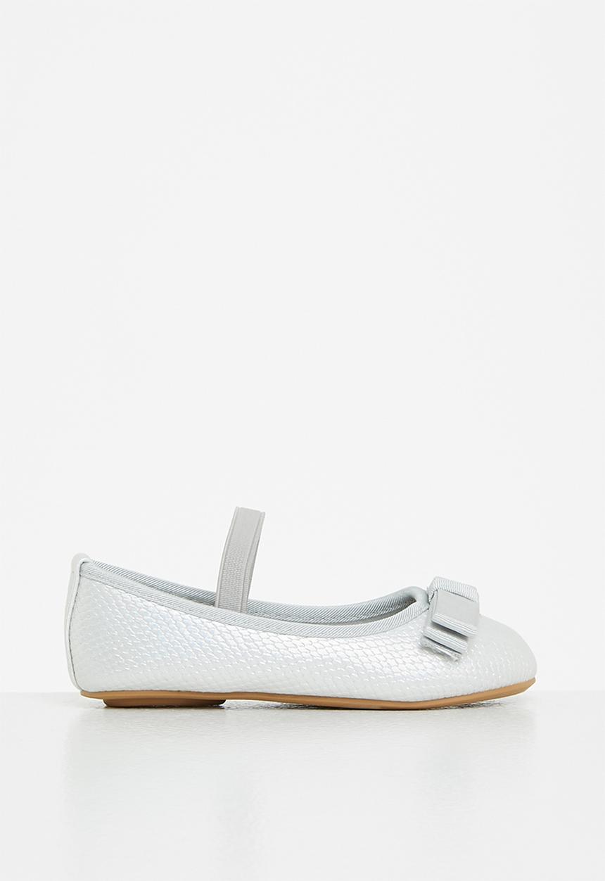 Pop Candy - Girls pump with bow - grey