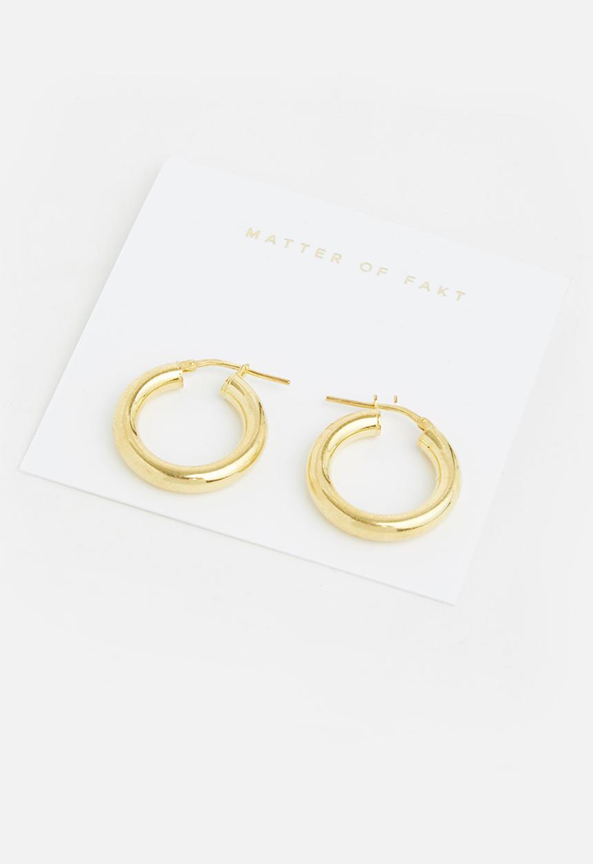 Matter of Fakt - Classic oasis hoops - gold