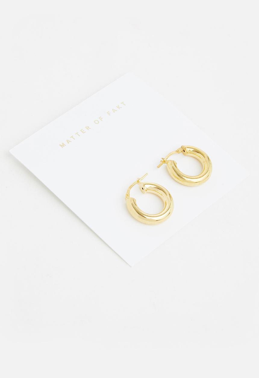 Matter of Fakt - Classic oasis hoops - gold