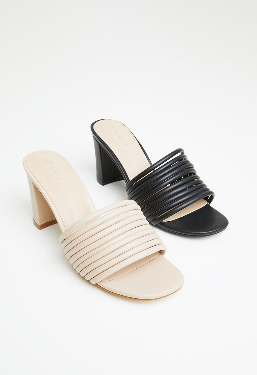 edit - Multi-straps mule - beige