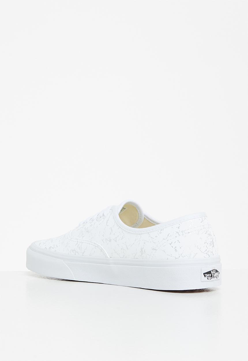 Vans - Authentic - marbled metallic white/silver