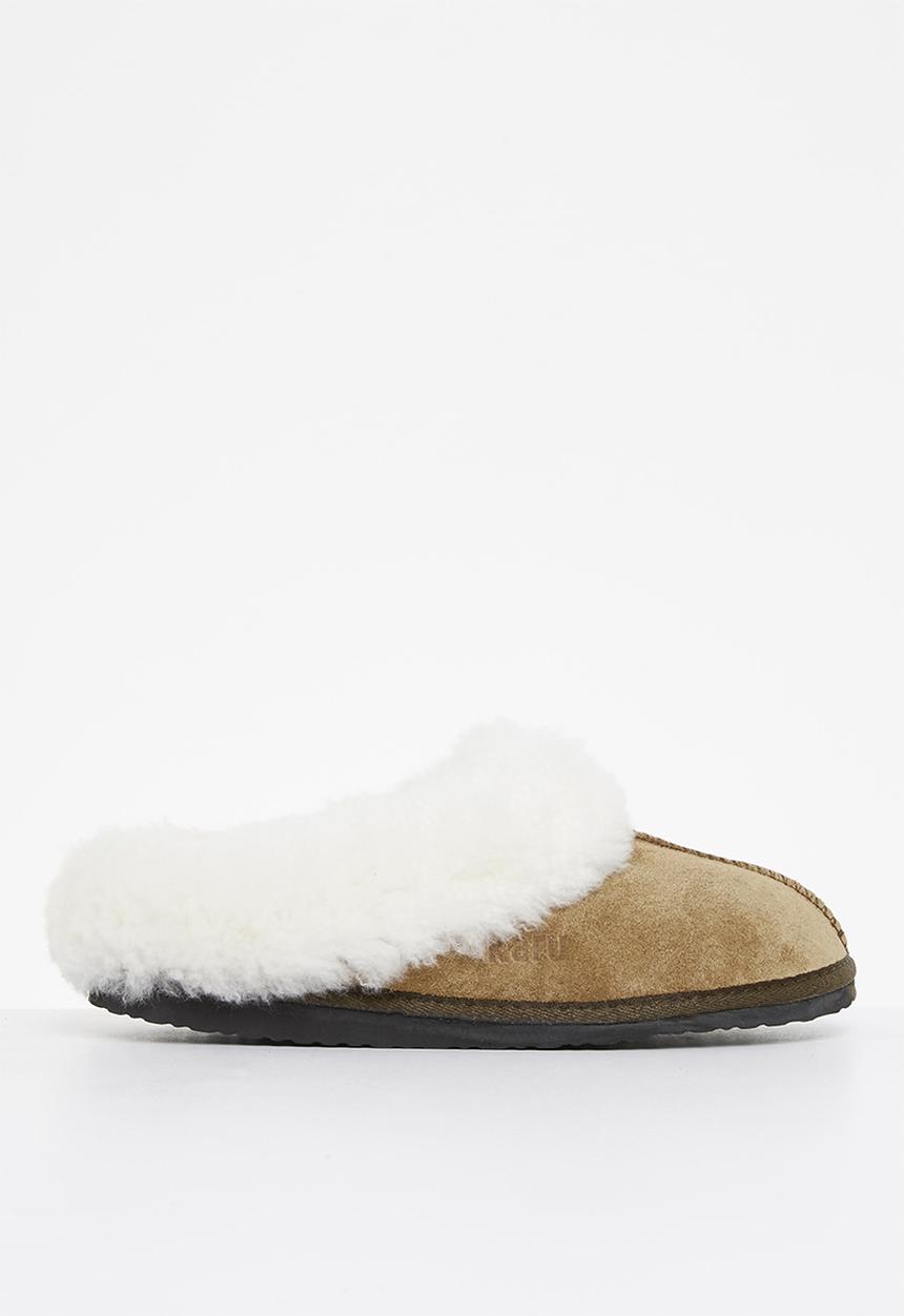 Karu - Sleek suede slipper - calypso incus