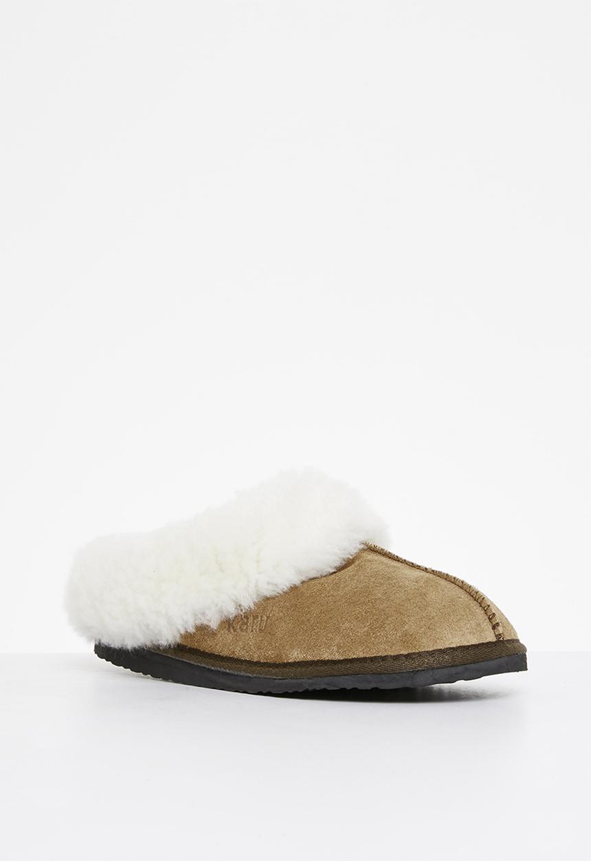 Karu - Sleek suede slipper - calypso incus