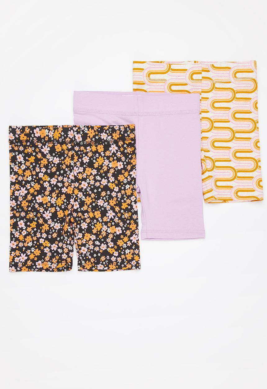 Cotton On - Girls multipack bike shorts 3 pack - multi