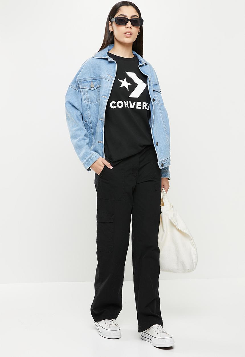 Converse - Standard fit star chev sh short sleeve tee - black
