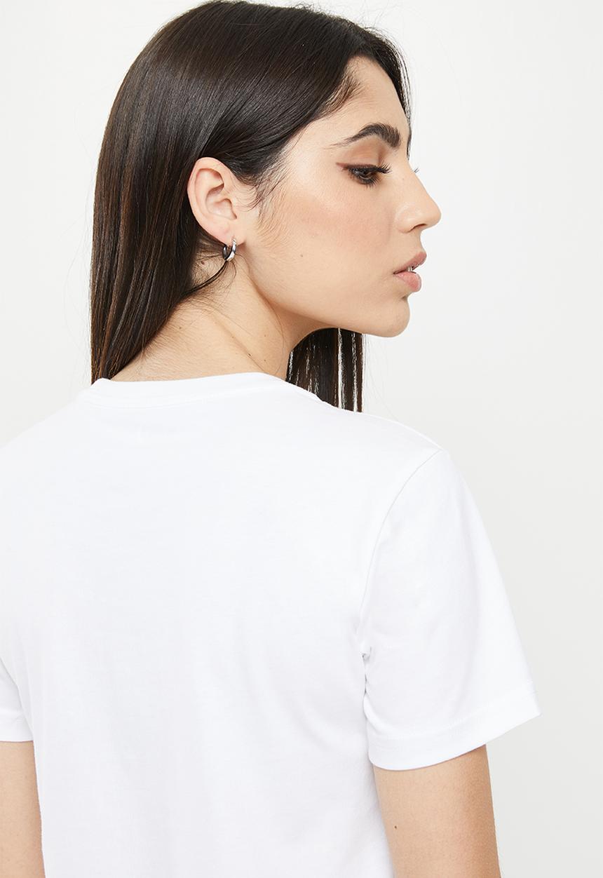 Converse - Cf strip wordmark short sleeve tee - white