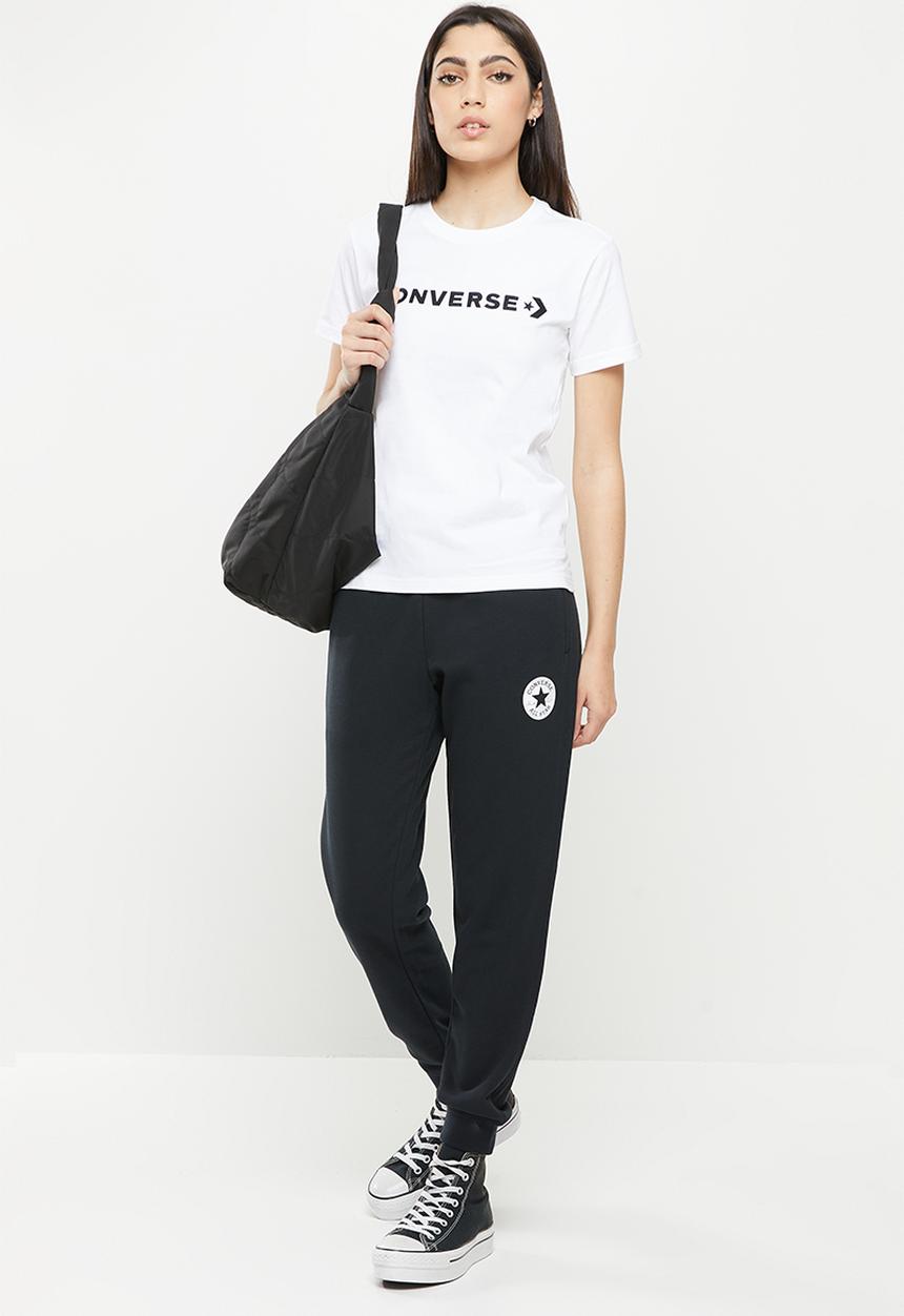 Converse - Cf strip wordmark short sleeve tee - white