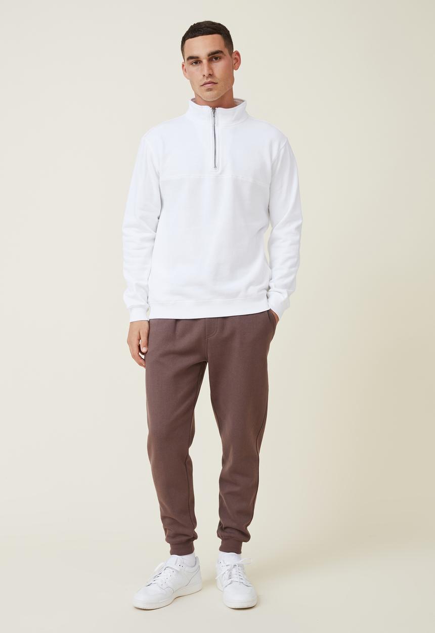Cotton On - Active (trippy) track pant - washed chocolate