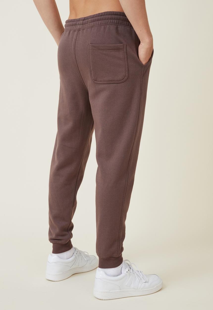 Cotton On - Active (trippy) track pant - washed chocolate