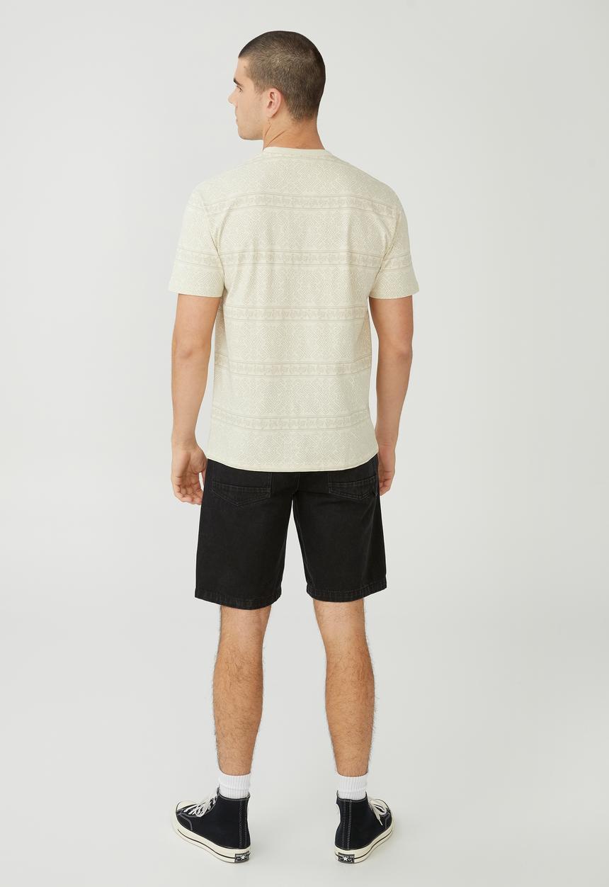 Cotton On - Loose fit T-shirt - ivory/hike stripe