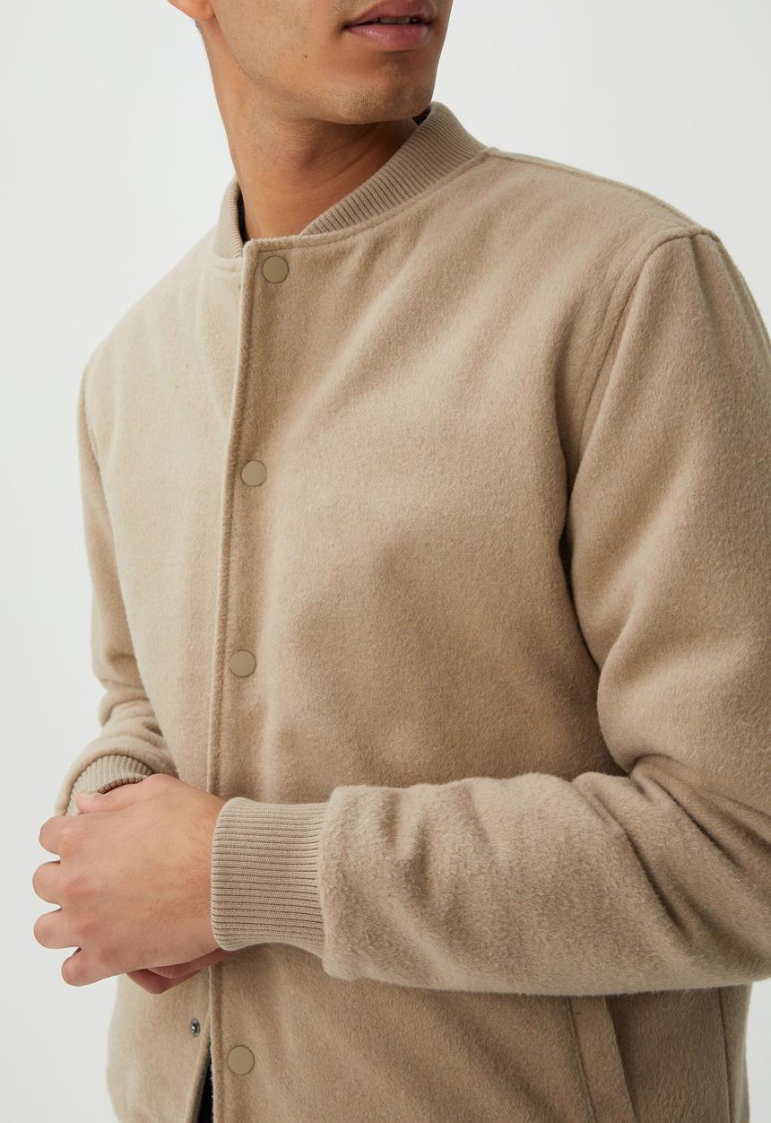 Cotton On - Varsity jacket - mushroom