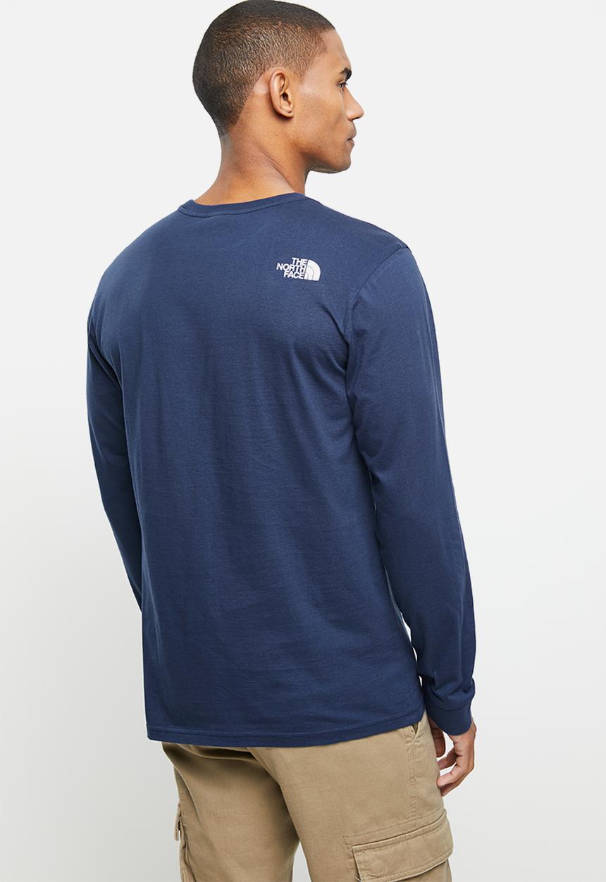 The North Face - M long sleeve simple dome tee - summit navy
