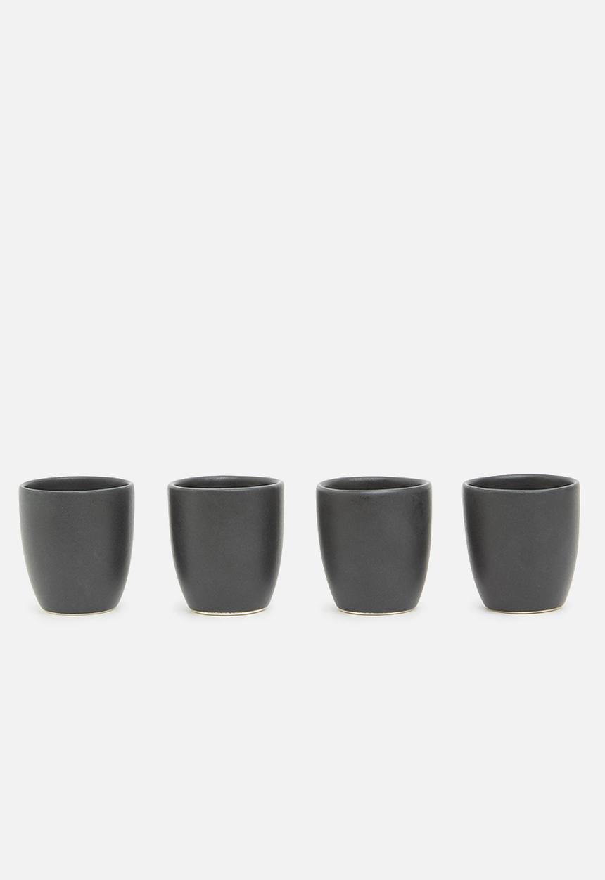 Urchin Art - Espresso mug set of 4 - grey