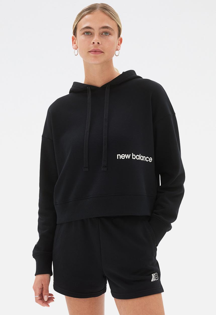 New Balance  - Nb essentials magnify fleece hoodie - black